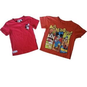 Lot of 2 Disney boys shirts size 5/6 and 3/4